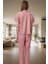 Rahat ve Şık Örme Pijama Takımı Kalp Desenli Regular Kalıp Özenle Seçilmiş Modern Stil 3