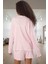95% Polyester Pijama Takımı Kalpli Desen Boru Paça Şort Zarifane Tasarım Profesyonel Görünüm 1