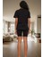 Galaksi Desenli Örme Pijama Takımı %100 Pamuk Konforu Konforlu Kesim Rahat Kullanım Modern Stil 3