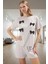Pamuklu Kurdele Detaylı Şortlu Pijama Takımı Rahat ve Şık Konforlu Kesim Premium Kalite 1