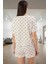 Yazlık Kedi Desenli %100 Pamuk Pijama Takımı Regular Trend Tasarım Premium Kalite 1