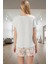 Yazlık Homewear %100 Pamuk Çiçekli Pijama Takımı Bisiklet Yaka Trend Tasarım Mükemmel Uyum 3