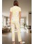 2'li Homewear Pamuklu Örme Pijama Takımı Çiçekli Desen Regular Kalıp Şık Görünüm 3