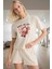 Yazlık Homewear Rahat Pijama Takımı Ayıcıklı Desen %100 Pamuk Profesyonel Görünüm 2