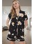 Yazlık Biyeli Şortlu Pamuklu Pijama Takımı Ayıcık Desenli Zarifane Tasarım Trend 1