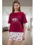 Mantar Desenli Pamuklu Pijama Takımı Rahat ve Şık Uyku Görünüm Modern Stil 1
