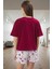 Mantar Desenli Pamuklu Pijama Takımı Rahat ve Şık Uyku Görünüm Modern Stil 3