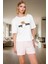 Ayıcıklı Çizgili %100 Pamuklu Pijama Takımı Rahat ve Şık Yaz Uykusu Mükemmel Uyum Dayanıklı Malzeme 1