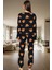 Rahat %100 Pamuk Ayıcıklı Pijama Takımı Uzun Paça Boru Kaliteli Işçilik Zarifane Tasarım 3