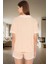 Yazlık Homewear Pijama Takımı %100 Pamuk Biyeli Detaylı Regular Fit Modern Stil Trend Tasarım 3