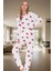 Kışlık Rahatlık 2'li Kalpli Örme Pijama Takımı %100 Pamuk Mükemmel Uyum Özenle Seçilmiş 2