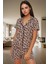 Yazlık Şortlu Pijama Takımı 95 Pamuk 5 Elastan Kalp Desenli Rahat Uyku Dayanıklı Malzeme 2