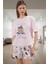 Mantar Desenli Pamuklu Pijama Takımı Rahat ve Şık Uyku Görünüm Modern Stil 1
