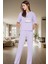 Eğlenceli Baskılı Homewear Pijama Takımı %100 Pamuk Rahat Kesim Modern Stil Kullanım 2