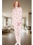 Rahat ve Şık %100 Pamuklu Kalpli Pijama Takımı Kış Için Ideal Zarifane Tasarım 1