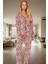 Evde Rahatlık Için %100 Pamuklu Leopar Desenli Pijama Takımı Modern Stil Profesyonel Görünüm 3