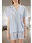 Kalpli Örme Pijama Takımı Yazlık Rahat Nefes Alan Regular Kalıp 2'li Set 1
