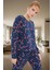 Yumuşak Pamuklu Örme Pijama Yılbaşı Temalı 2'li Set Uzun Paça Modern Stil Günlük Kullanım Için 1