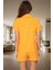 Rahat Kesim Polyester Pijama Takımı Arı Nakış Detayı ile Yaz Için Konforlu Seçkin Malzeme 3