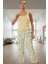 Nefes Alan Örme Pijama Limon Desenli Atlet ve Boru Paça Pantolon Rahat Kullanım Trend Tasarım 1