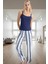 Rahat ve Şık Kadın Pijama Takımı Pamuklu Örme Çizgili Konforlu Kesim Seçkin Malzeme 2