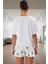 Ananas Desenli Pamuklu Pijama Takımı Rahat Nefes Alan Yazlık Yüksek Kalite Modern Stil 3