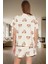 Kadın %100 Pamuklu Regular Kalıp Ayıcıklı Pijama Takımı Özenle Seçilmiş Trend Tasarım 3