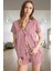 Rahat Kesim Çizgili Pijama Takımı %80 Viskoz Dokuma Kumaş Özel Tasarım Mükemmel Uyum 1