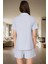 2'li Polyester Pijama Takımı Ayıcıklı Nakış Detay Regular Kalıp Yaz Mevsimi Trend Tasarım 3