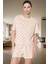 Puantiyeli Kalpli Pamuklu Pijama Takımı Rahatlık ve Şıklık Bir Arada Dayanıklı Malzeme 1