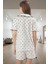 Yazlık %100 Pamuk Pijama Takımı Kalp Desenli Fırfırlı Regular Kalıp Ev Giyim Rahat Kullanım 3