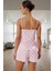 Kaşkorse Kumaş Pijama Takımı Regular Kalıp Kalp Desenli Atlet ve Şort Modern Stil 3