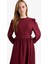 Regular Fit Bisiklet Yaka Aerobin Uzun Kollu Maxi Elbise E5261AX25AU 4