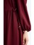 Regular Fit Bisiklet Yaka Aerobin Uzun Kollu Maxi Elbise E5261AX25AU 6