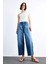 Wide Baggy Fit Yıkamalı Jean Pantolon F7501AX25SM 6