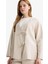 Regular Fit V Yaka Keten Karışımlı Kimono F7958AX25AU 1