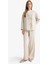 Regular Fit V Yaka Keten Karışımlı Kimono F7958AX25AU 2