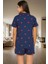 Rahat ve Şık Pamuklu Pijama Takımı Kalpli Desen 2 Parça Yaz Mevsimi Kullanım 3