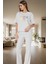 Eğlenceli Baskılı Homewear Pijama Takımı %100 Pamuk Rahat Kesim Modern Stil Kullanım 2