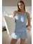 Kolsuz Ince Askılı Pijama Takımı Rahat Müslin Dokuma Yaz Için Ideal Uzun Ömürlü Trend Tasarım 2