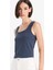 Slim Fit Dar Kesim Basic Düz Kare Yaka Atlet C2622AX25AU 1