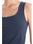 Slim Fit Dar Kesim Basic Düz Kare Yaka Atlet C2622AX25AU 5