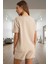 Homewear Pijama Takımı Kısa Kollu Waffle Kumaş Regular Kalıp Yazlık Seçkin Malzeme 3