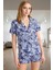 Rahat Yazlık %100 Pamuk Pijama Takımı Etnik Desenli Homewear Dayanıklı Malzeme Trend Tasarım 2