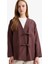 Regular Fit V Yaka Keten Karışımlı Kimono F7958AX25AU 1