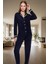 Rahat Uyku Için Polar Pijama Takımı Sıcak Yumuşak Şık Görünüm Modern Stil 3