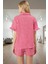 Rahat ve Şık Ekoseli Yazlık Pijama Takımı Dokuma Kumaş Premium Kalite Günlük Kullanım Için 3
