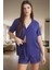 Shally Dokuma Viskon Pijama Dantelli Yazlık Rahat Modern Stil Şık Görünüm Mükemmel Uyum 2