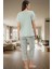 Çiçekli Kapri Pijama Yumuşak Örme Regular Kalıp Trend Tasarım Yüksek Kalite Seçkin Malzeme 3