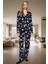 Galaksi Desenli Pamuklu Pijama Takımı Rahat Şık ve Sıcak Kullanım 3